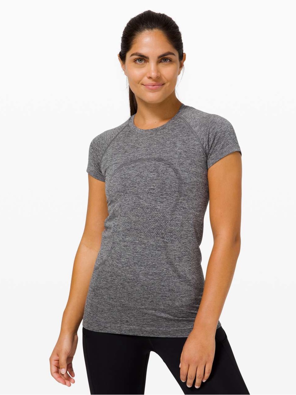 lululemon athletica Grey Seamless Short Sleeve Tee